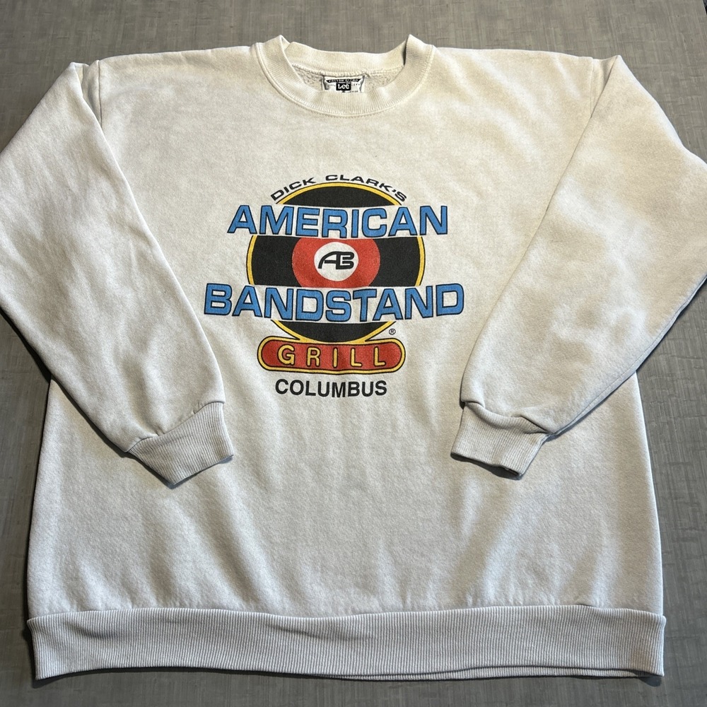 Vintage American Bandstand Grill Columbus OH Sweatshirt 80s 90s Super Sweats XL